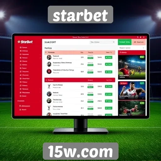 Avaliação da interface do usuário do Starbet